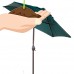 Abba Patio 7-1/2-Ft Round Outdoor Market Patio Umbrella with Push Button Tilt and Crank Lift, Green   565564161